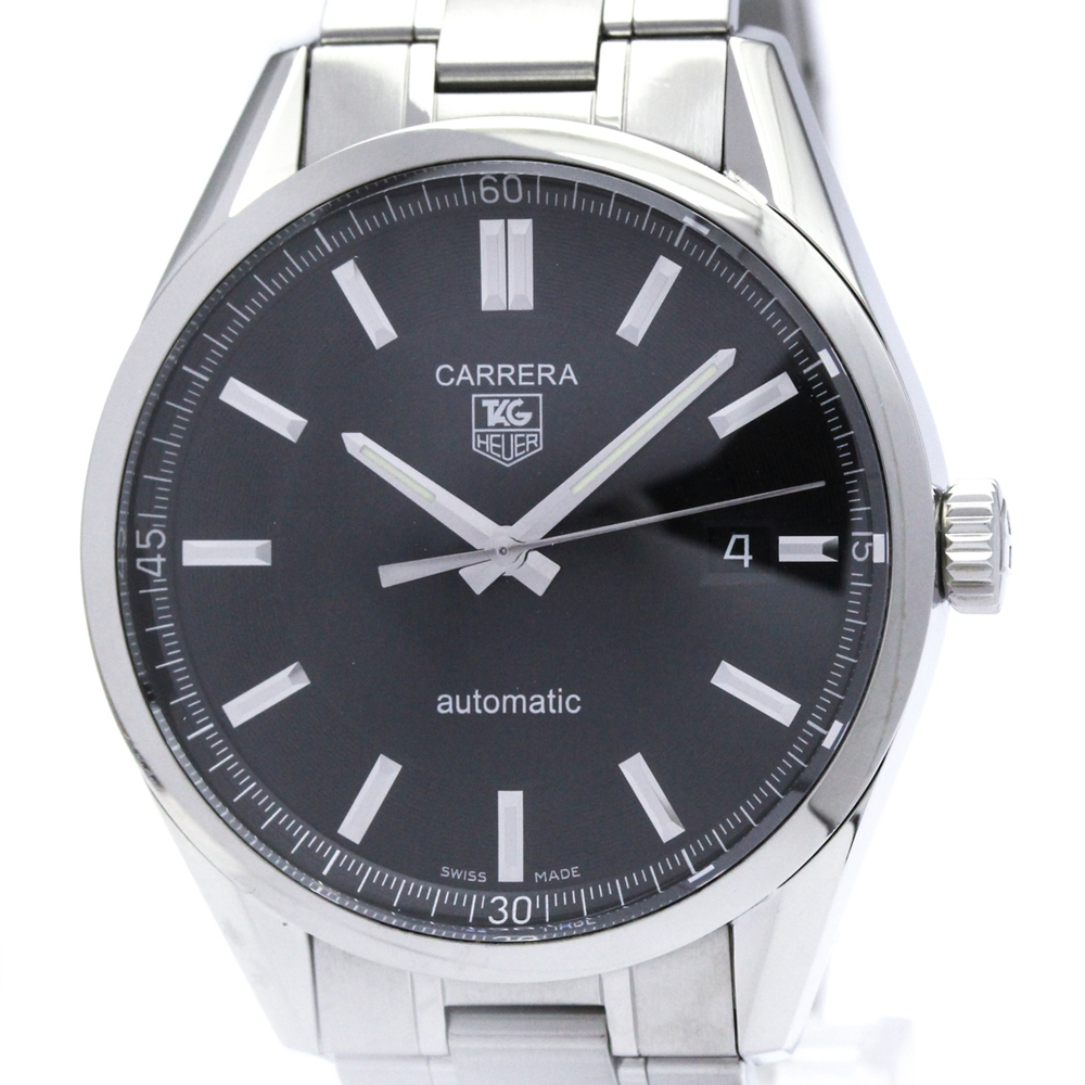 TAG HEUER Carrera Calibre 5 Steel Automatic Mens Watch WV211B Polished